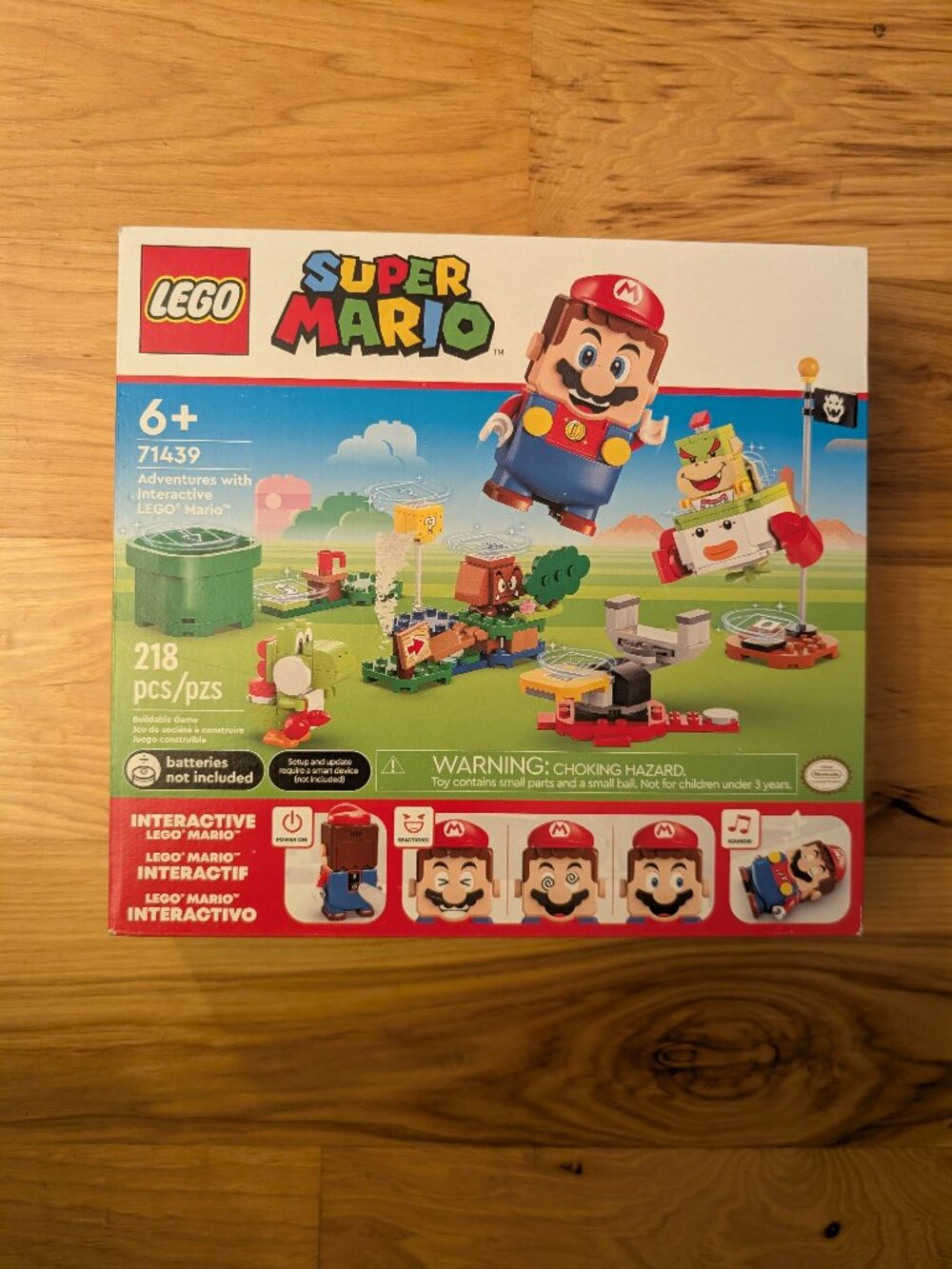 Lego Super Mario Adventure with interactive Lego Mario